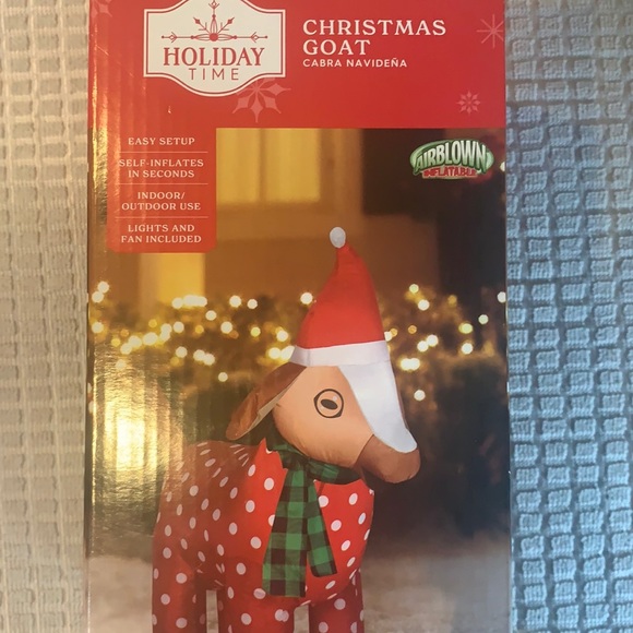 Holiday Time Holiday Brand New Holiday Time Christmas Goat Airblown